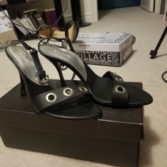 max and co black open toe heel - Picture 1 of 2
